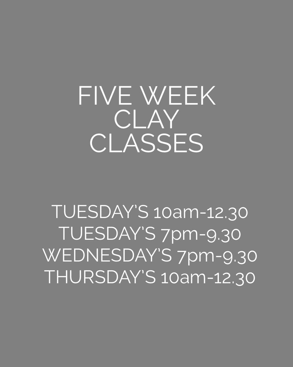 Five/Ten Week Clay Classes McCheek's Studio
