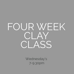 Wednesday PM FOUR Week Clay Class Nov/Dec 2024