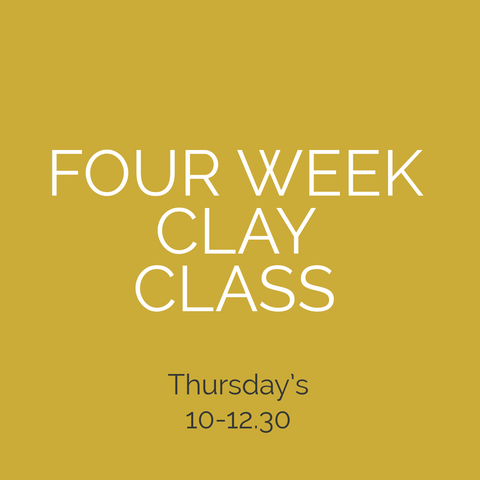 Thursday AM Four Week Clay Class Nov/Dec 2024