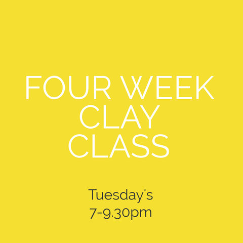 Tuesday PM FOUR Week Clay Class Nov/Dec 2024