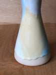 Bec Vase- Yellow, White and Blue